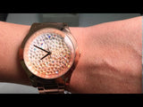 Buy Shop Guess Crush Rose Gold Dial Rose Gold Steel Strap Watch For Women - GW0020L3 USA Online