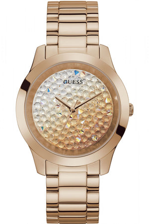 Buy Shop Guess Crush Rose Gold Dial Rose Gold Steel Strap Watch For Women - GW0020L3 USA Online