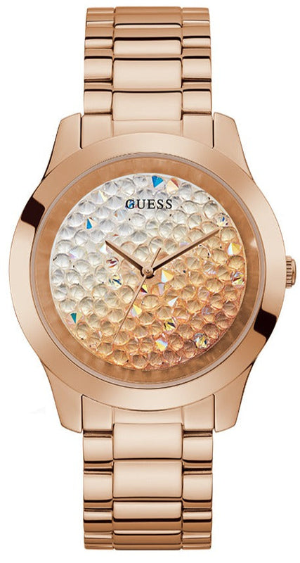 Buy Shop Guess Crush Rose Gold Dial Rose Gold Steel Strap Watch For Women - GW0020L3 USA Online