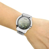 Buy Shop Guess Crush Silver Dial Silver Steel Strap Watch For Women - GW0020L1 USA Online
