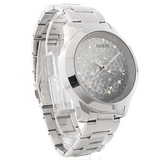 Buy Shop Guess Crush Silver Dial Silver Steel Strap Watch For Women - GW0020L1 USA Online