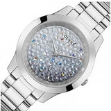 Buy Shop Guess Crush Silver Dial Silver Steel Strap Watch For Women - GW0020L1 USA Online