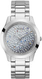 Buy Shop Guess Crush Silver Dial Silver Steel Strap Watch For Women - GW0020L1 USA Online