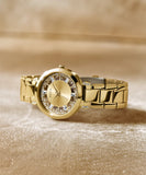 Buy Shop Guess Crystal Clear Analog Gold Dial Gold Steel Strap Watch for Women - GW0470L2 USA Online