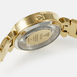 Buy Shop Guess Crystal Clear Analog Gold Dial Gold Steel Strap Watch for Women - GW0470L2 USA Online