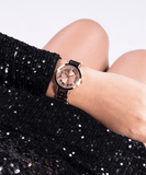 Buy Shop Guess Crystal Clear Rose Gold Dial Rose Gold Steel Strap Watch for Women - GW0470L3 USA Online