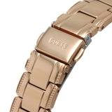 Buy Shop Guess Crystal Clear Rose Gold Dial Rose Gold Steel Strap Watch for Women - GW0470L3 USA Online