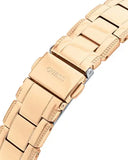 Buy Shop Guess Crystal Clear Rose Gold Dial Rose Gold Steel Strap Watch for Women - GW0470L3 USA Online