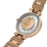 Buy Shop Guess Crystal Clear Rose Gold Dial Rose Gold Steel Strap Watch for Women - GW0470L3 USA Online
