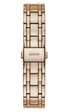 Buy Shop Guess Crystal Diamonds Rose Gold Dial Rose Gold Steel Strap Watch For Women - W11069L1 USA Online