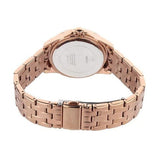 Buy Shop Guess Crystal Diamonds Rose Gold Dial Rose Gold Steel Strap Watch For Women - W11069L1 USA Online