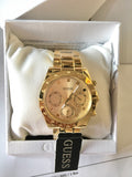 Buy Shop Guess Crystal Multifunction Gold Dial Gold Steel Strap Watch for Women - W0778L2 USA Online