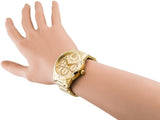 Buy Shop Guess Crystal Multifunction Gold Dial Gold Steel Strap Watch for Women - W0778L2 USA Online