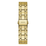 Buy Shop Guess Crystalline Diamonds Gold Dial Gold Steel Strap Watch for Women - GW0114L2 USA Online