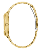 Buy Shop Guess Crystalline Diamonds Gold Dial Gold Steel Strap Watch for Women - GW0114L2 USA Online