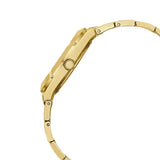 Buy Shop Guess Crystalline Diamonds Gold Dial Gold Steel Strap Watch for Women - GW0114L2 USA Online