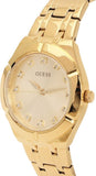 Buy Shop Guess Crystalline Diamonds Gold Dial Gold Steel Strap Watch for Women - GW0114L2 USA Online