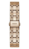 Buy Shop Guess Crystalline Diamonds Silver Dial Rose Gold Steel Strap Watch for Women - GW0114L3 USA Online