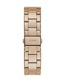 Buy Shop Guess Cubed Analog Black Dial Rose Gold Steel Strap Watch For Women - GW0607L3 USA Online