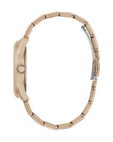 Buy Shop Guess Cubed Analog Black Dial Rose Gold Steel Strap Watch For Women - GW0607L3 USA Online