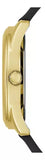 Buy Shop Guess Cubed Analog Gold Dial Black Silicone Strap Watch For Women - GW0665L1 USA Online