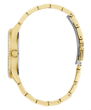 Buy Shop Guess Cubed Analog Gold Dial Gold Steel Strap Watch For Women - GW0606L2 USA Online