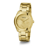 Buy Shop Guess Cubed Analog Gold Dial Gold Steel Strap Watch For Women - GW0606L2 USA Online