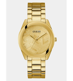 Buy Shop Guess Cubed Analog Gold Dial Gold Steel Strap Watch For Women - GW0606L2 USA Online