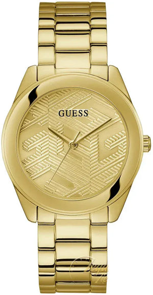 Buy Shop Guess Cubed Analog Gold Dial Gold Steel Strap Watch For Women - GW0606L2 USA Online