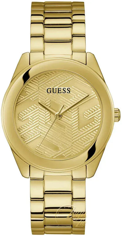 Buy Shop Guess Cubed Analog Gold Dial Gold Steel Strap Watch For Women - GW0606L2 USA Online