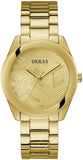 Buy Shop Guess Cubed Analog Gold Dial Gold Steel Strap Watch For Women - GW0606L2 USA Online