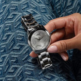 Buy Shop Guess Cubed Analog Silver Dial Silver Steel Strap Watch For Women - GW0606L1 USA Online