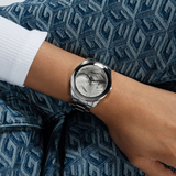 Buy Shop Guess Cubed Analog Silver Dial Silver Steel Strap Watch For Women - GW0606L1 USA Online