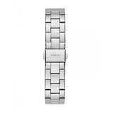 Buy Shop Guess Cubed Analog Silver Dial Silver Steel Strap Watch For Women - GW0606L1 USA Online