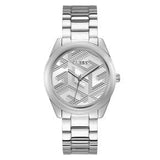 Buy Shop Guess Cubed Analog Silver Dial Silver Steel Strap Watch For Women - GW0606L1 USA Online