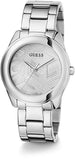 Buy Shop Guess Cubed Analog Silver Dial Silver Steel Strap Watch For Women - GW0606L1 USA Online