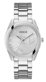 Buy Shop Guess Cubed Analog Silver Dial Silver Steel Strap Watch For Women - GW0606L1 USA Online