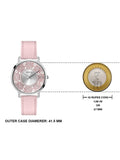 Buy Shop Guess Dahlia Analog Silver Dial Pink Leather Strap Watch for Women - GW0529L1 USA Online