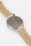 Buy Shop Guess Dahlia Analog Silver Dial Pink Leather Strap Watch for Women - GW0529L1 USA Online