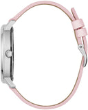 Buy Shop Guess Dahlia Analog Silver Dial Pink Leather Strap Watch for Women - GW0529L1 USA Online
