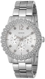 Buy Shop Guess Dazzler Diamonds Silver Dial Silver Steel Strap Watch for Women - W0335L1 USA Online