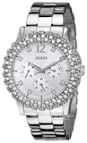 Buy Shop Guess Dazzler Diamonds Silver Dial Silver Steel Strap Watch for Women - W0335L1 USA Online
