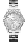 Buy Shop Guess Dazzler Diamonds Silver Dial Silver Steel Strap Watch for Women - W0335L1 USA Online