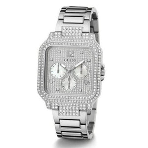 Buy Shop Guess Deco Multifunction Quartz Silver Dial Silver Steel Strap Watch For Women - GW0472L1 USA Online