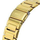 Buy Shop Guess Deco Quartz Crystals Gold Dial Gold Steel Strap Watch For Women - GW0472L2 USA Online
