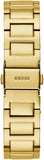Buy Shop Guess Deco Quartz Crystals Gold Dial Gold Steel Strap Watch For Women - GW0472L2 USA Online