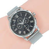 Buy Shop Guess Delancey Black Dial Silver Mesh Bracelet Watch for Men - W0871G1 USA Online