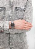 Buy Shop Guess Delancey Black Dial Silver Mesh Bracelet Watch for Men - W0871G1 USA Online