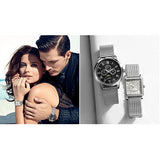 Buy Shop Guess Delancey Black Dial Silver Mesh Bracelet Watch for Men - W0871G1 USA Online