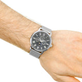 Buy Shop Guess Delancey Black Dial Silver Mesh Bracelet Watch for Men - W0871G1 USA Online